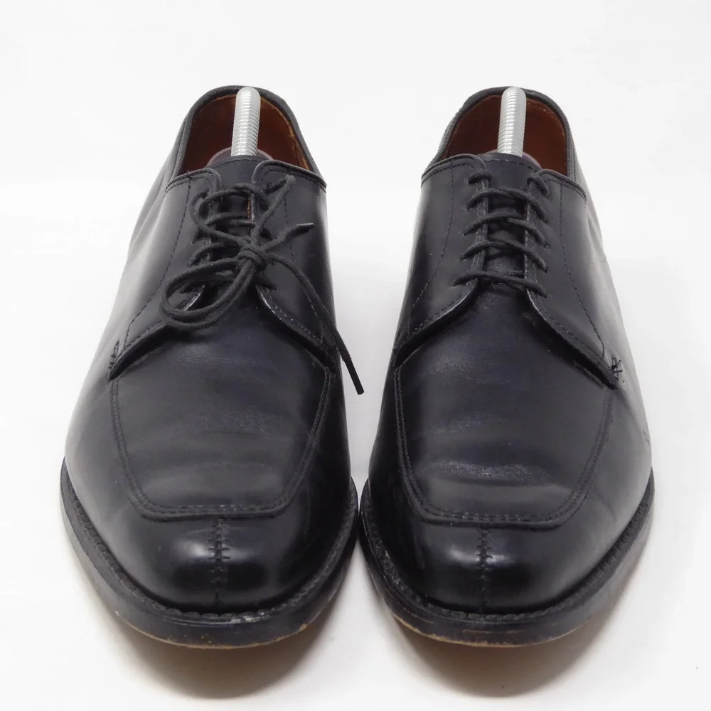 Allen Edmonds Mens Delray Derby Shoes Black Leather Split Toe Oxford 11 A